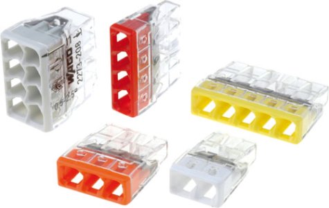 WAGO 2273 monolitinių laidų jungtys