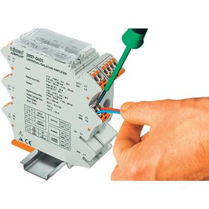 Laidų prijungimas prie signalų keitiklio